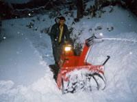 久美浜町三分の除雪作業の様子の写真
