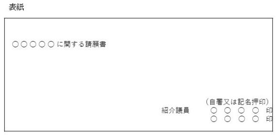 請願書