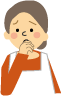 エプロンをした女性のイラスト