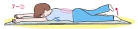 背筋の運動のイラスト