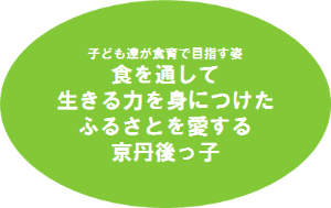 食をとおして生きる力を身につけたふるさとを愛する京丹後っ子