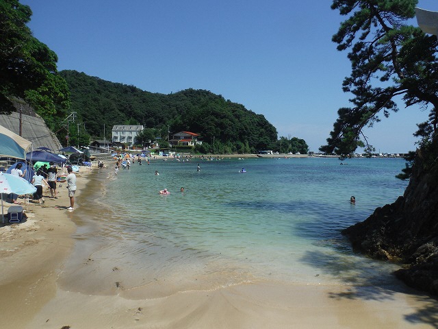蒲井の海水浴場