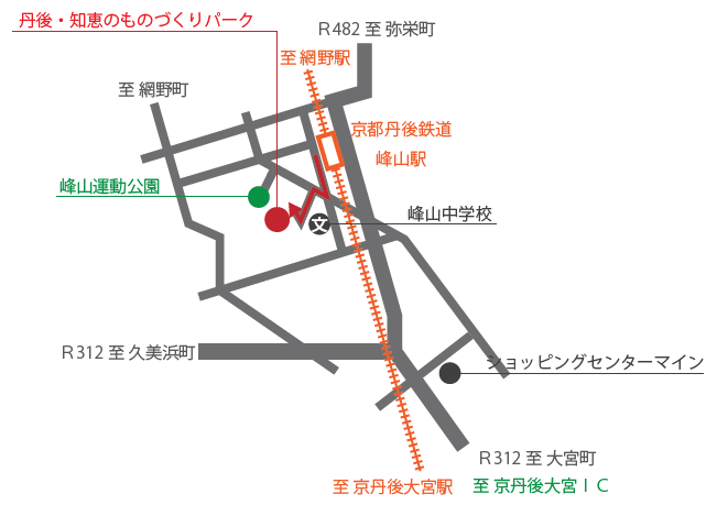 丹後・知恵のものづくりパーク位置図