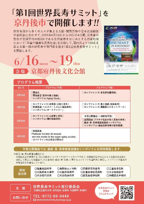 世界長寿サミット市民公開講座裏