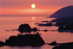 朝焼けの丹後松島