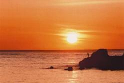 夕日ヶ浦の夕日
