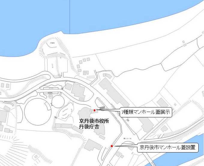 マンホール蓋設置場所地図