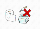 トイレットペーパーのイラスト