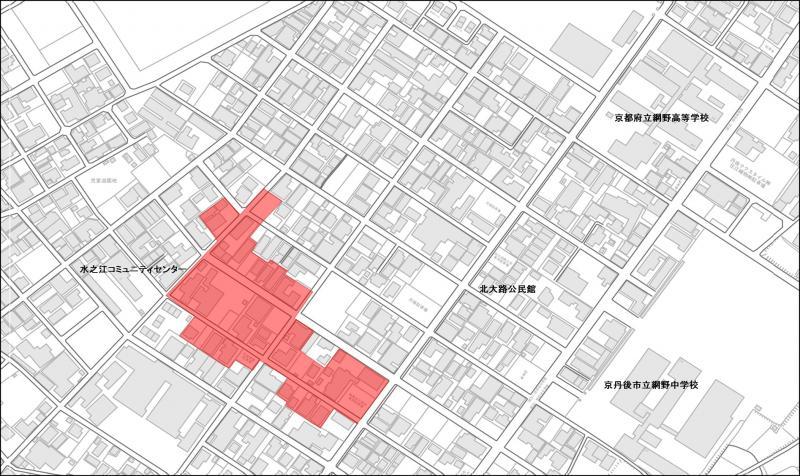 供用開始エリアの地図
