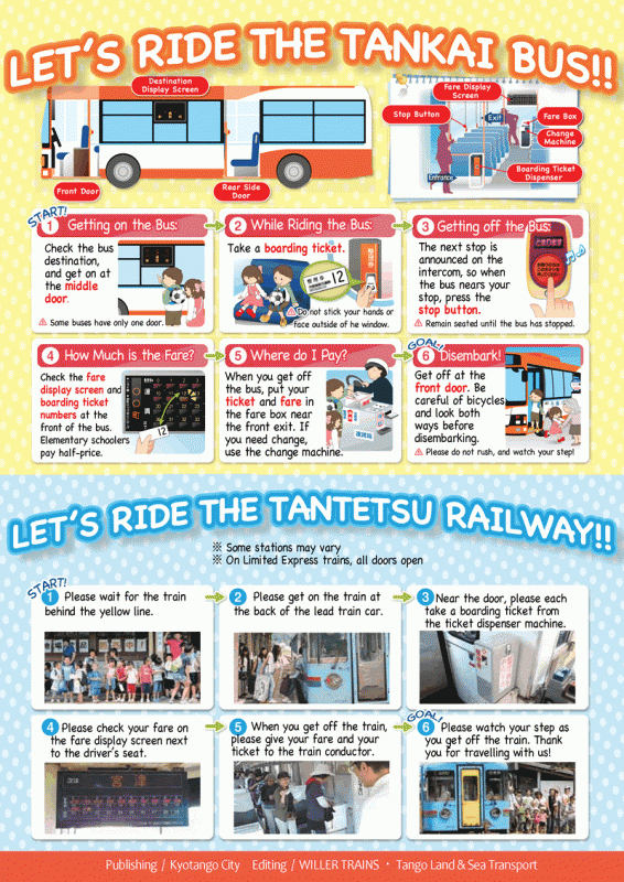 How to Ride the Bus and the Railwayのイラスト