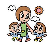 保育士と子どもたち
