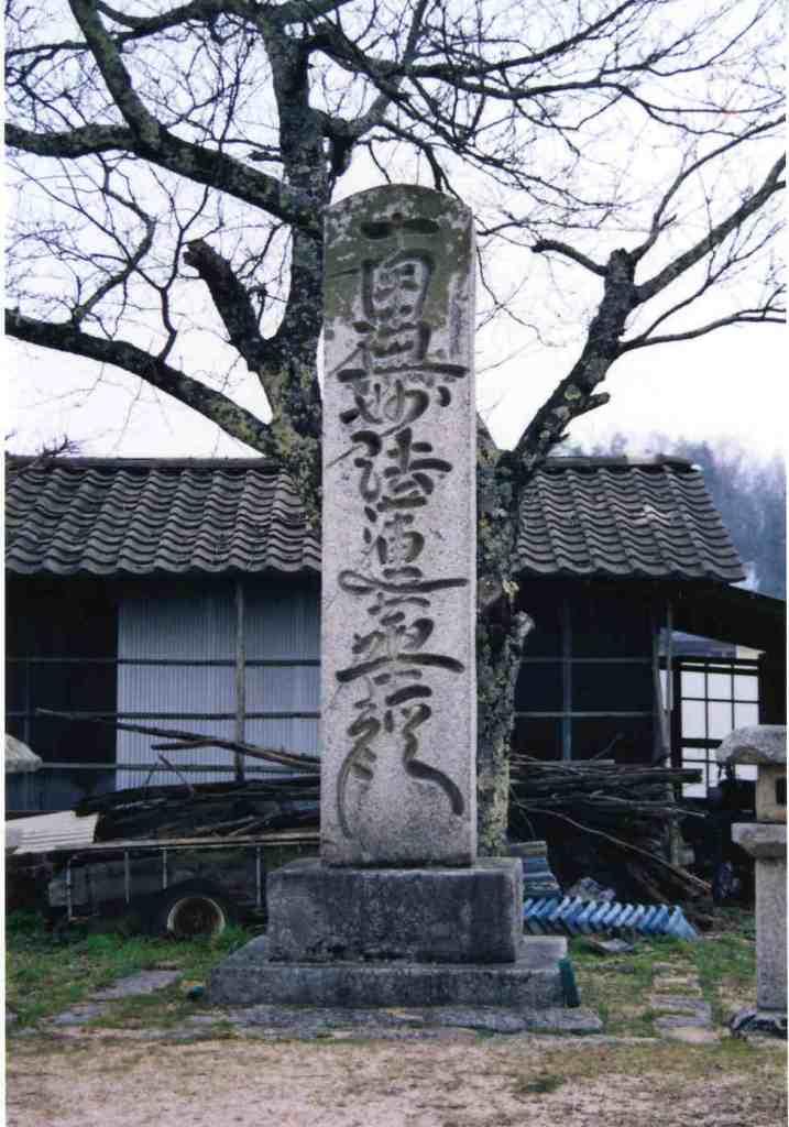 丸山法華経大石塔の写真