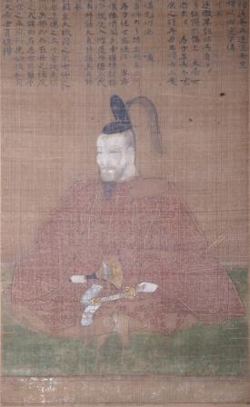 絹本著色松井康之像の写真