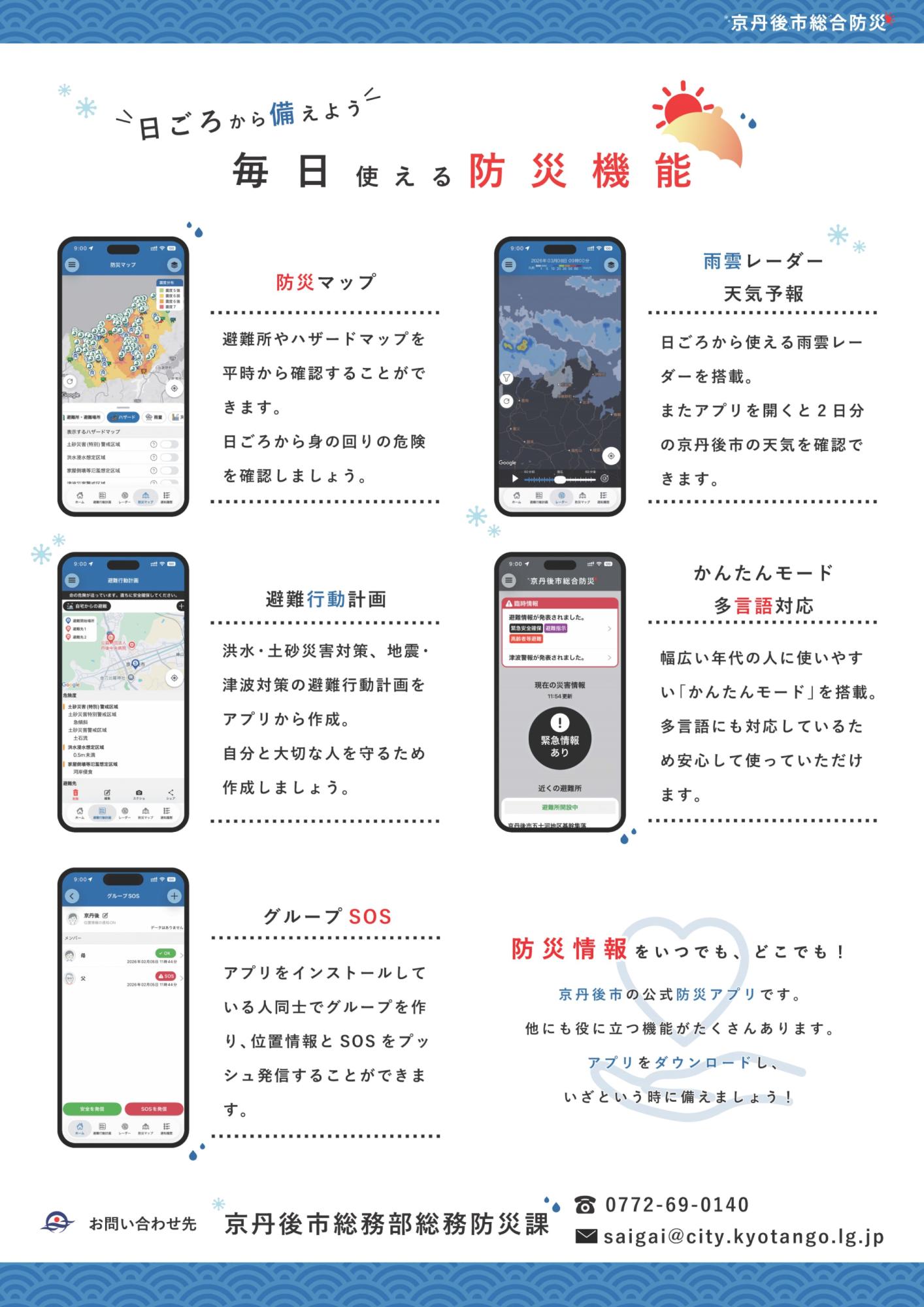 防災アプリチラシ(裏)