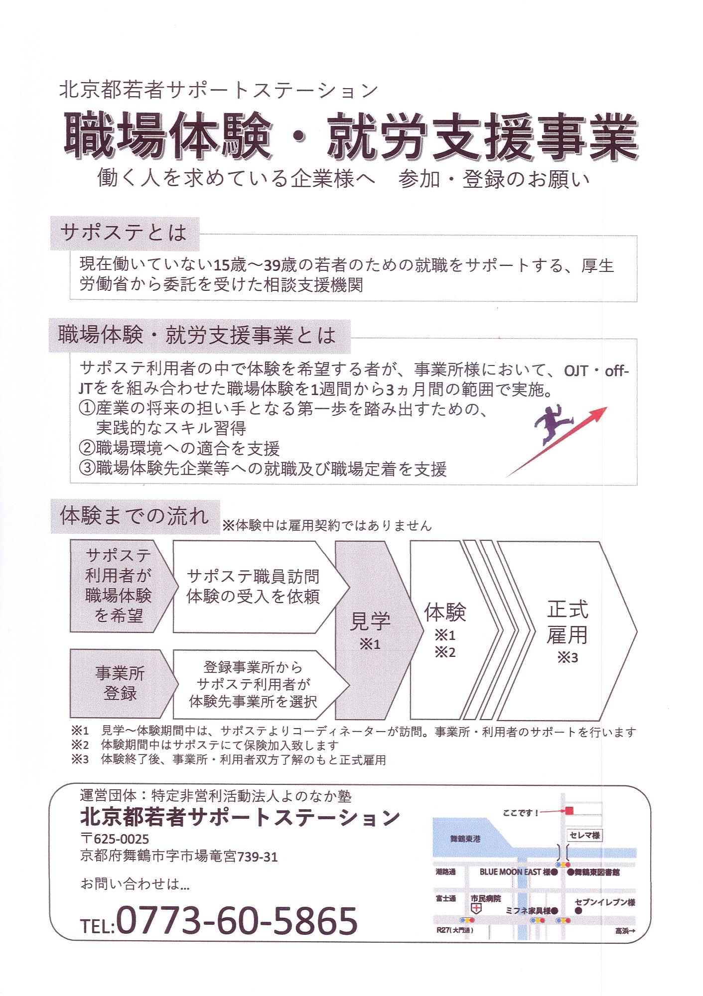 職場体験・就労支援事業