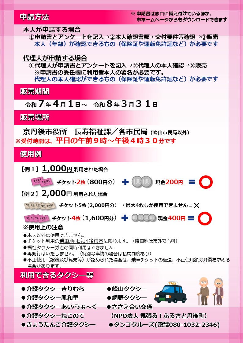 タクシーチラシ２枚目画像