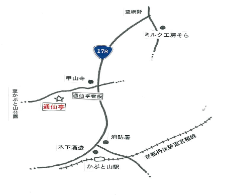 通仙亭地図