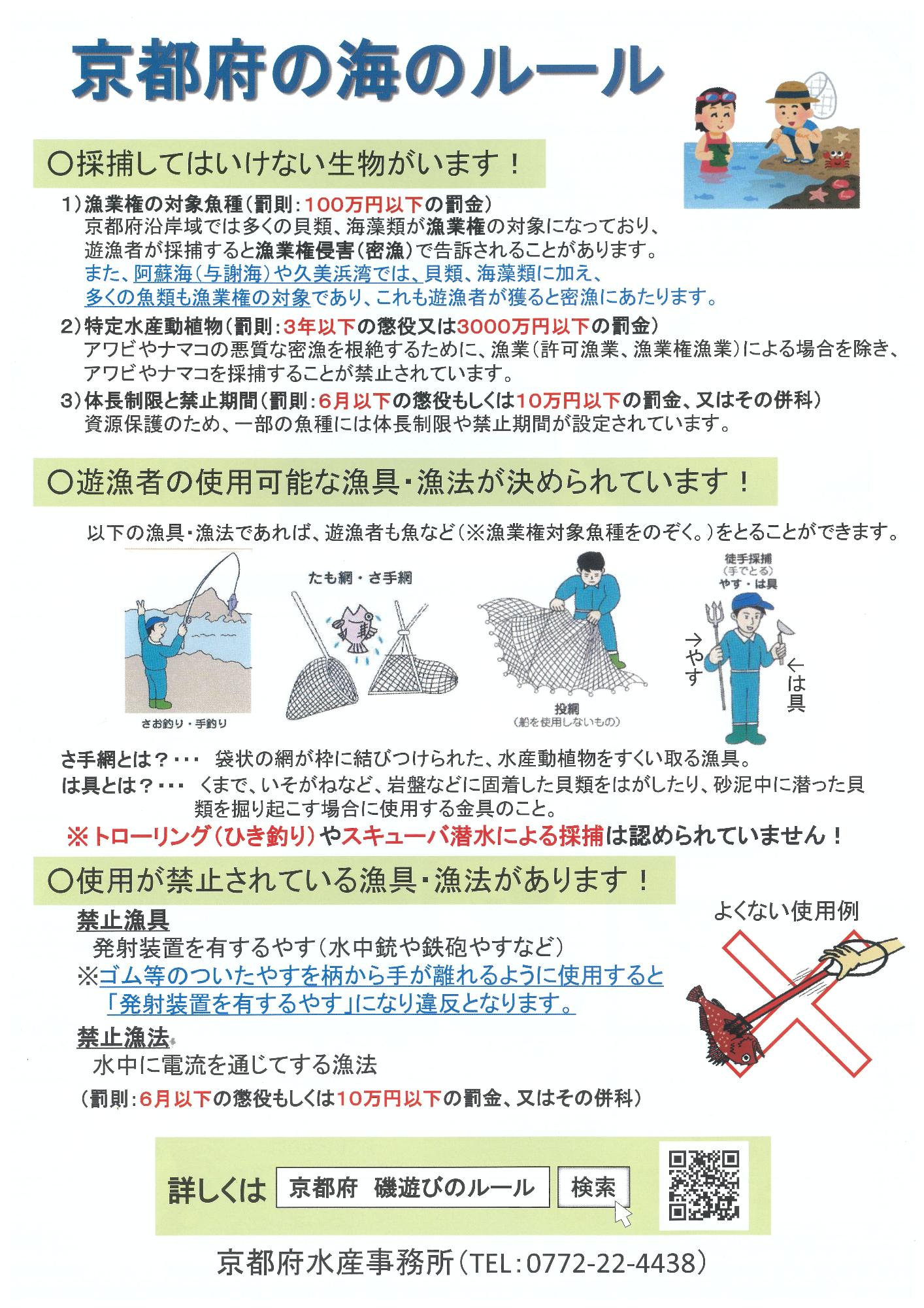 京都府の海のルール