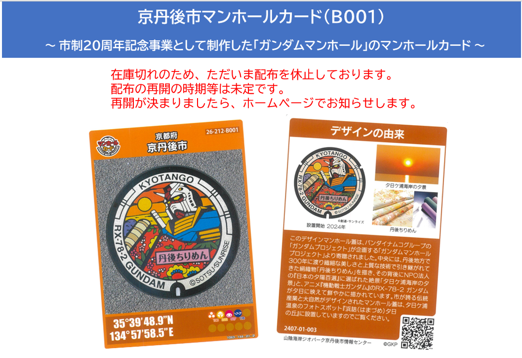 ガンダムマンホールカード