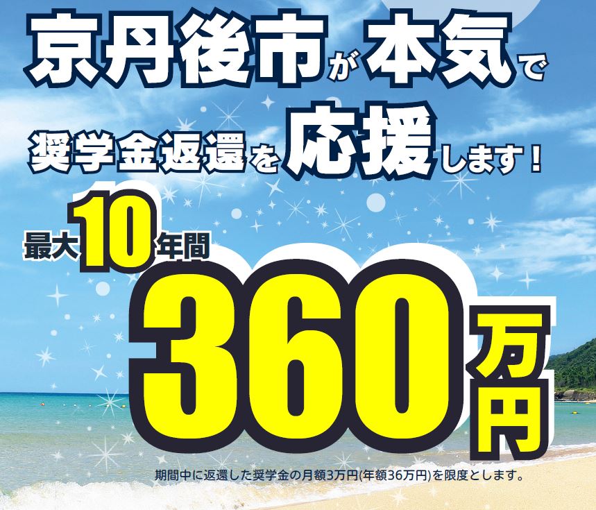 京丹後市定住促進奨学金返還支援補助金