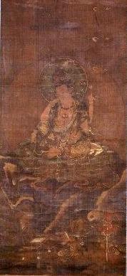 縁城寺絹本著色如意輪観音像の写真