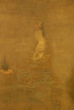 絹本著色楊柳観音像の写真