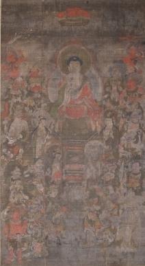 絹本著色釈迦十六善神像の写真