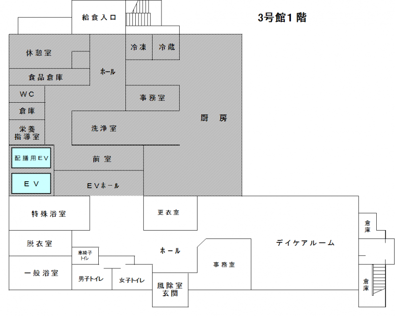 3号館1階フロア見取り図