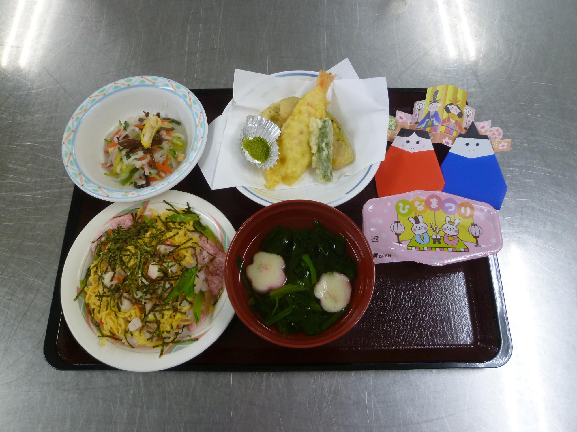 病院食（ひな祭り）