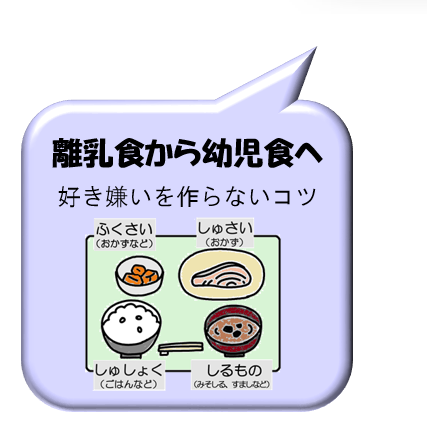 離乳食から幼児食へ