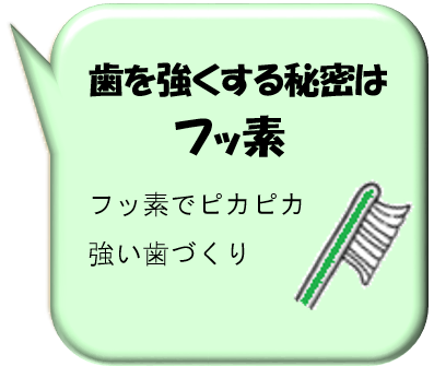 歯を強くする秘密はフッ素